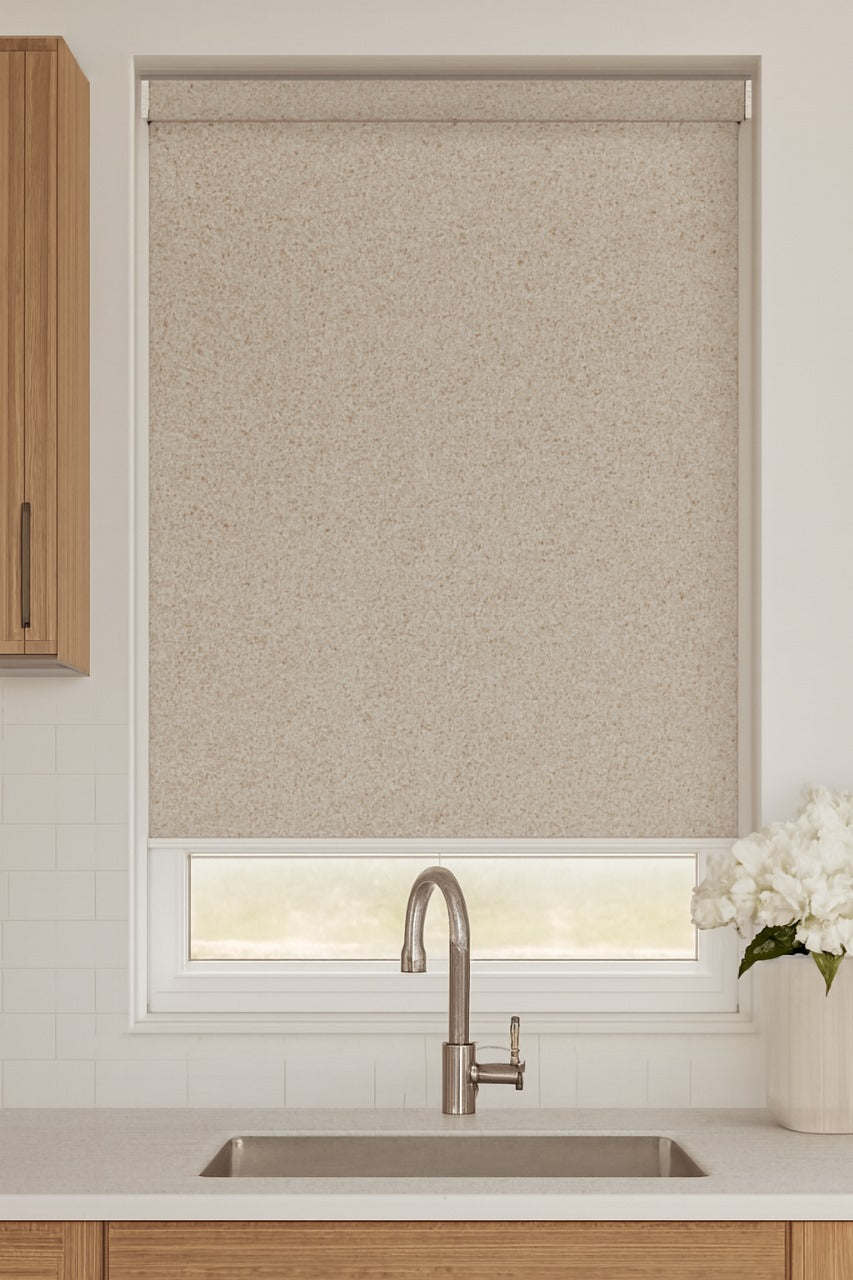 Reeva Nutmeg Electrical Roller Blind