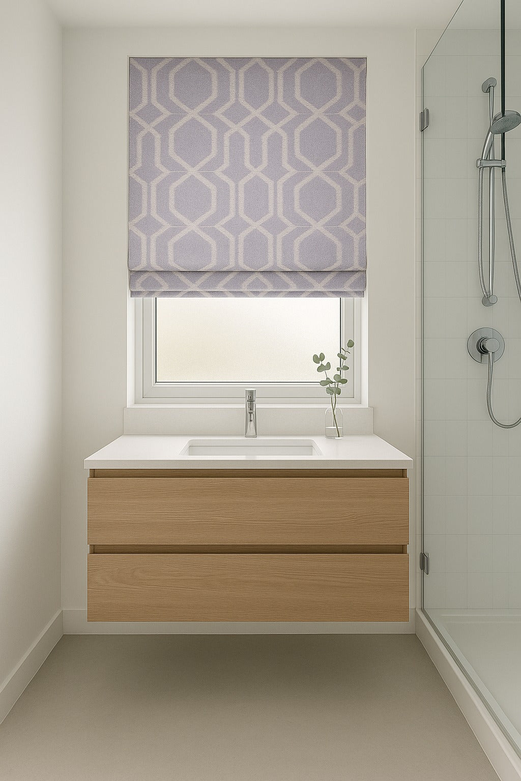 Arena Kerala Charcoal Roman Blind