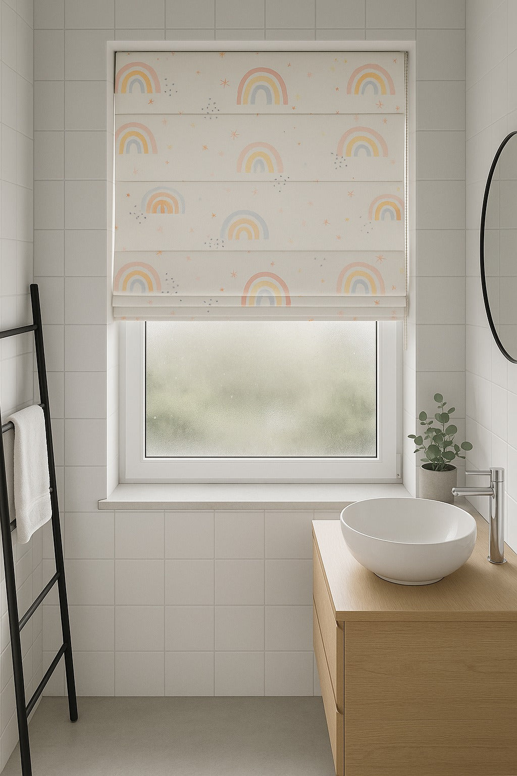 Arena Rainbow Multi Roman Blind
