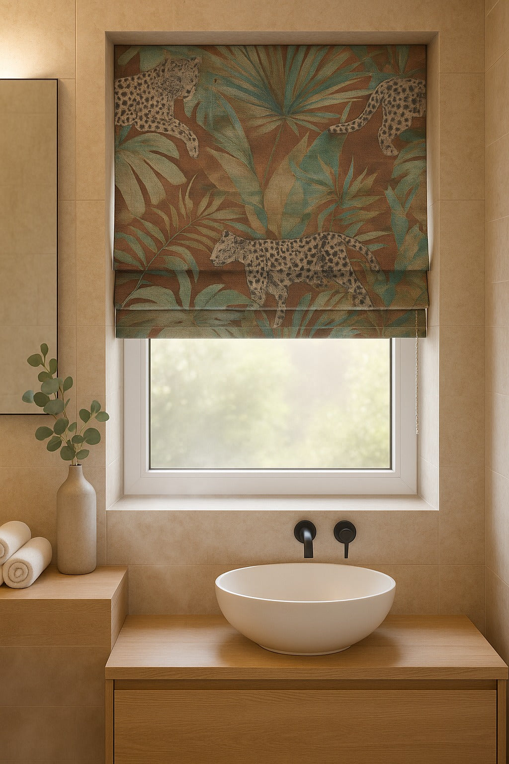 Arena Leopard Bruschetta Roman Blind