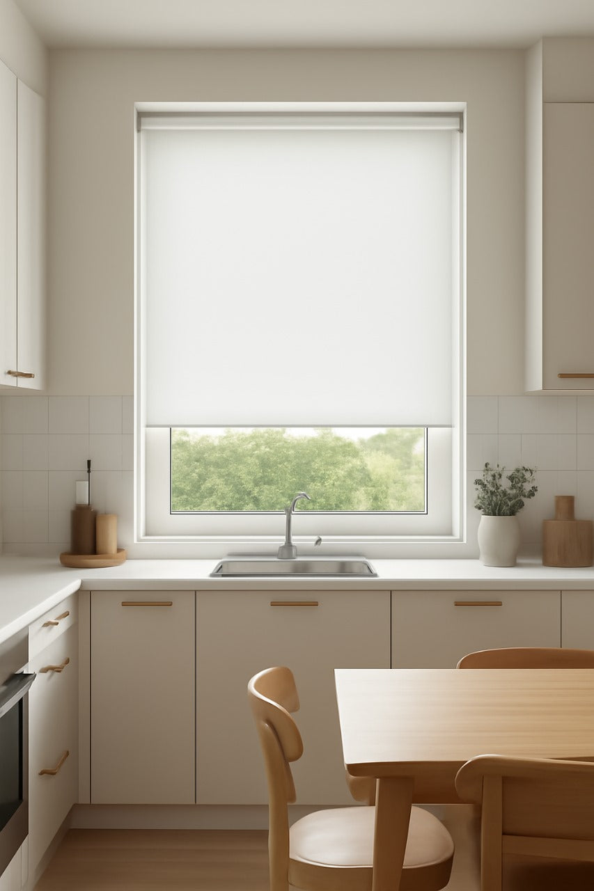 Panama Pro 1 White Roller Blind