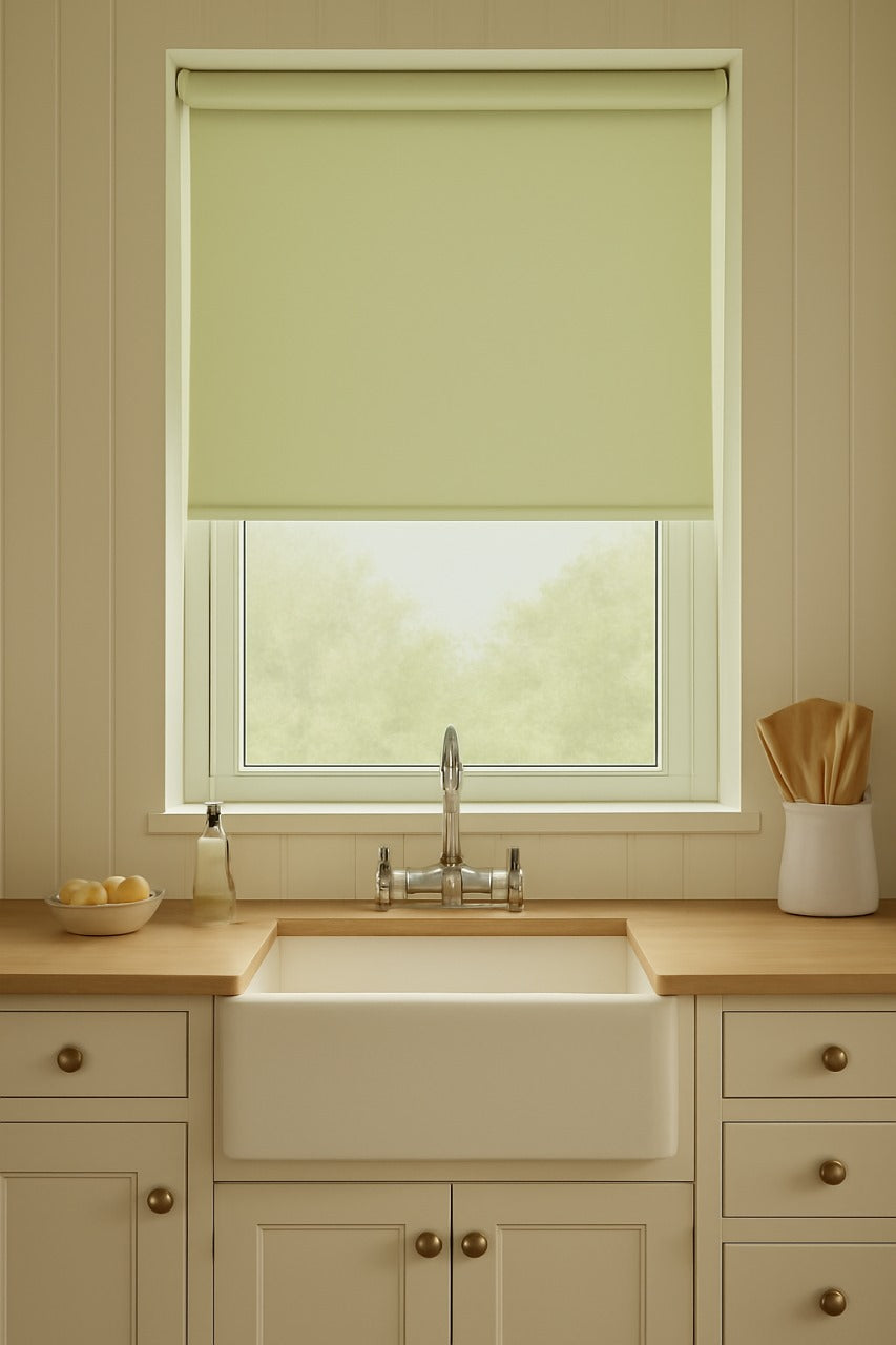 Banlight Duo Fr Calico Electrical Roller Blind