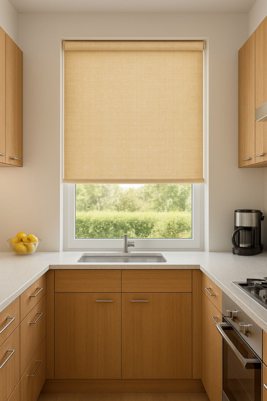 Venga Yellow Electrical Roller Blind