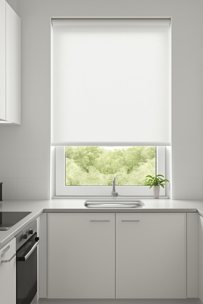 Urban Fr Ecru Electrical Roller Blind