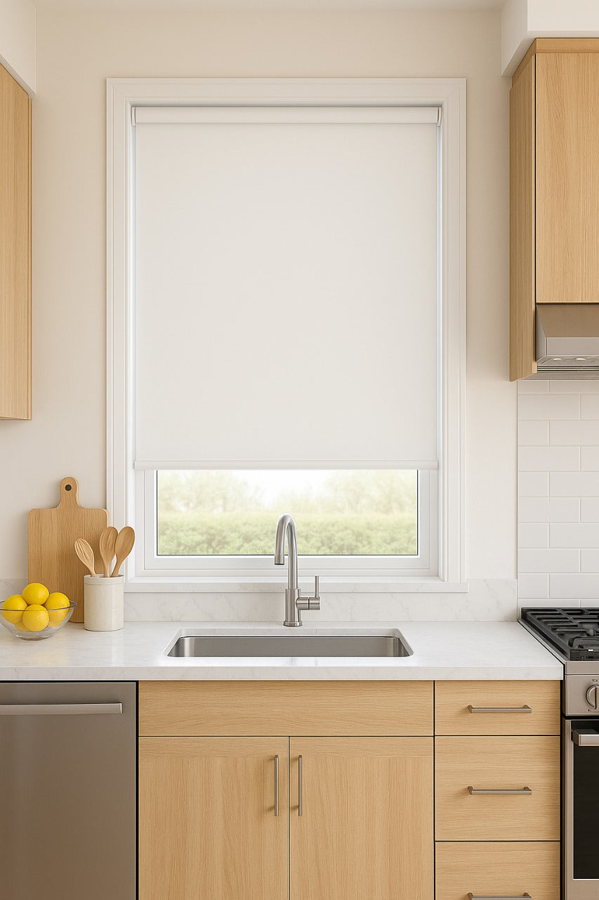 Urban Fr Cream Electrical Roller Blind