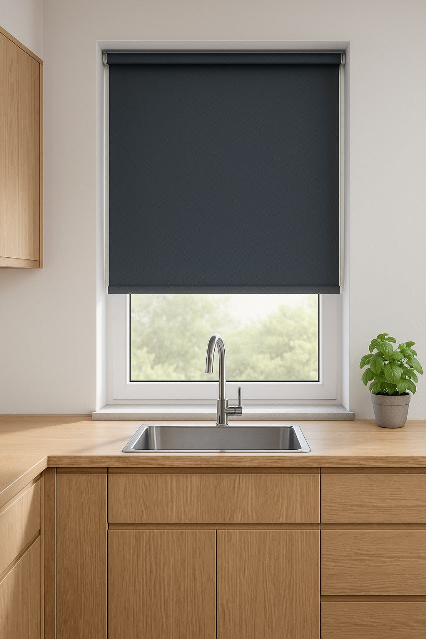 Banlight Duo Fr Charcoal Roller Blind