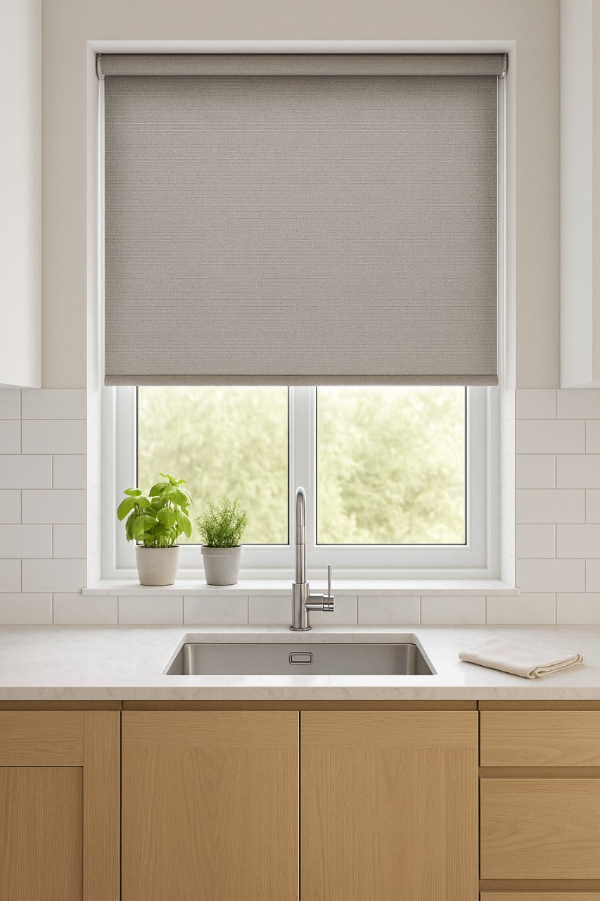Atlantex Asc Grey Electrical Roller Blind
