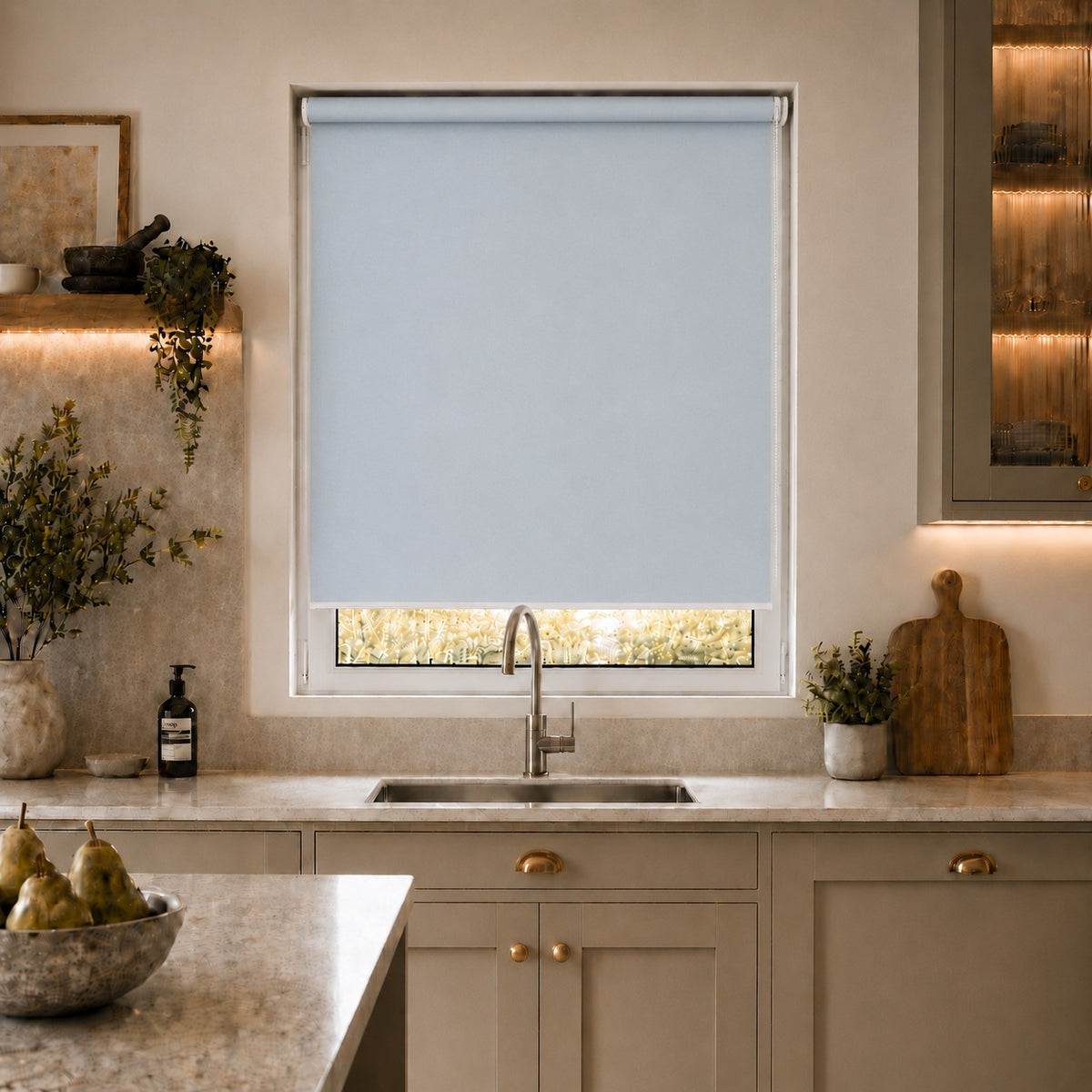 Marine Light Grey Roller Blind