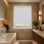 Linenweave Blackout Moonstone Roller Blind