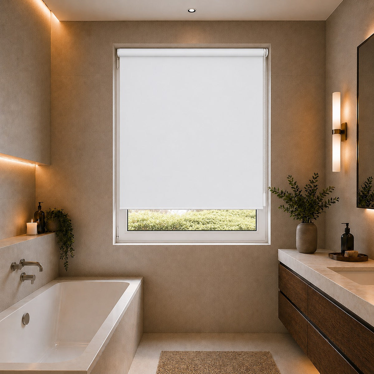 Palette Bright White Roller Blind
