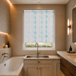 Romain Turquoisre Roller Blind