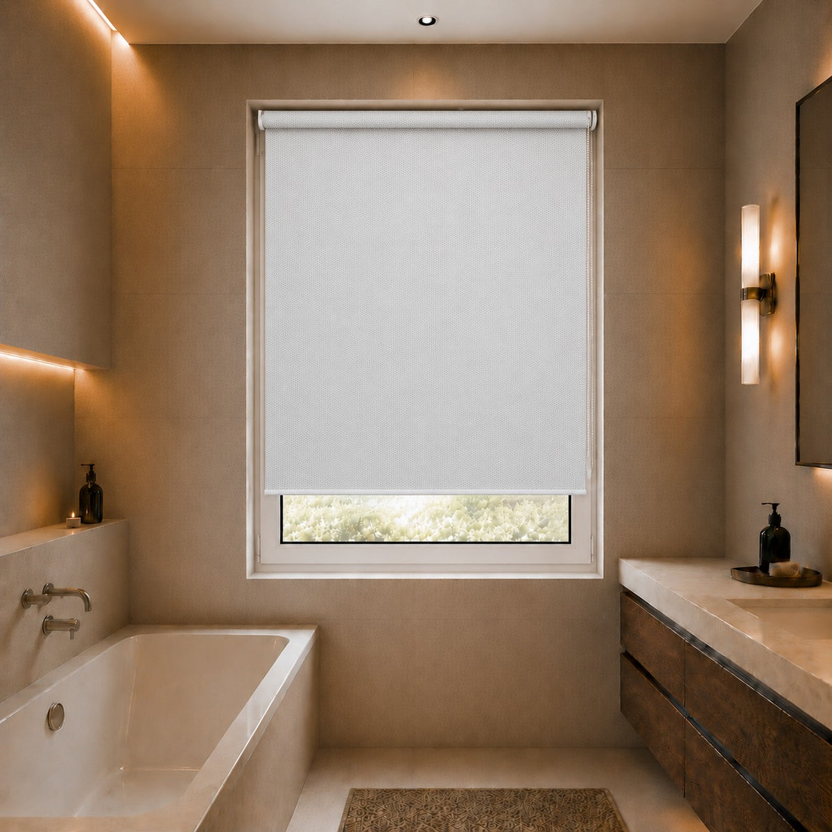 Panama Pro 3 White Pearl Roller Blind