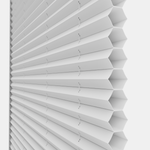 Perfect Fit No Drill Pleated White