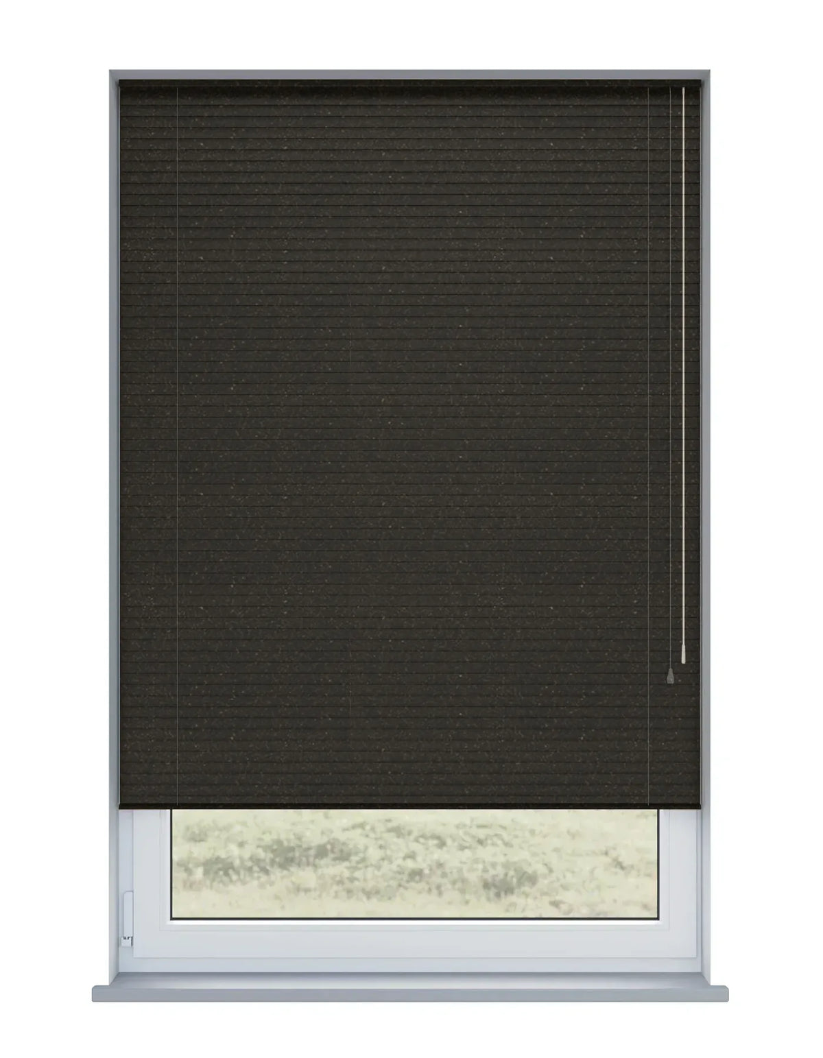 Barely Black Metal Venetian Blind