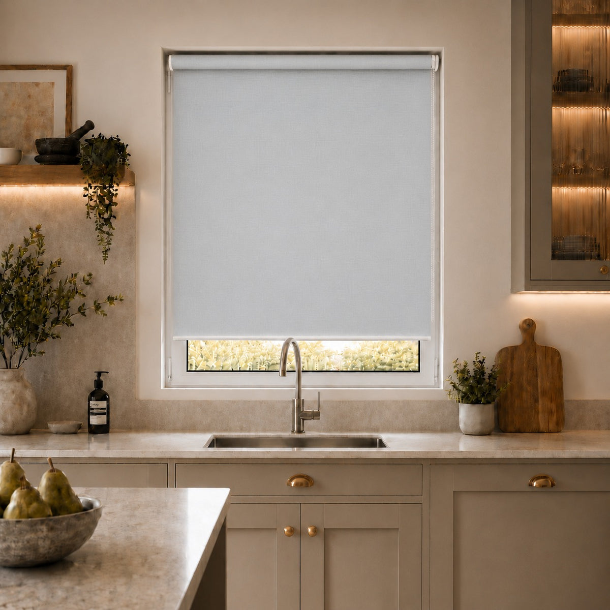 Atlantex Silver Roller Blind
