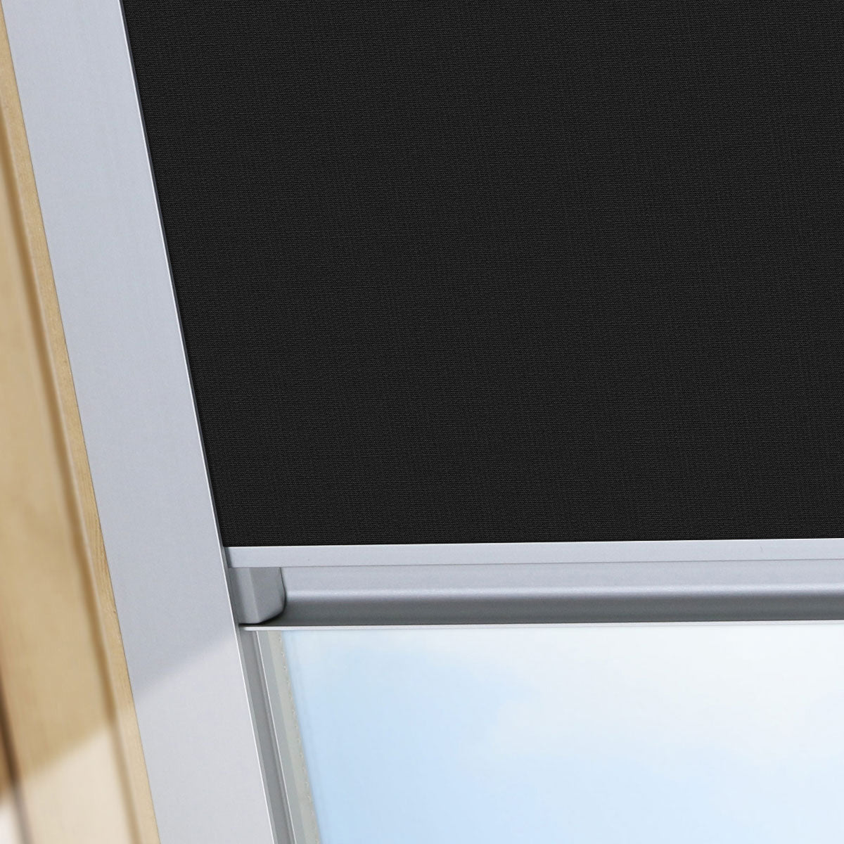 Jet Black Blackout Skylight Blind