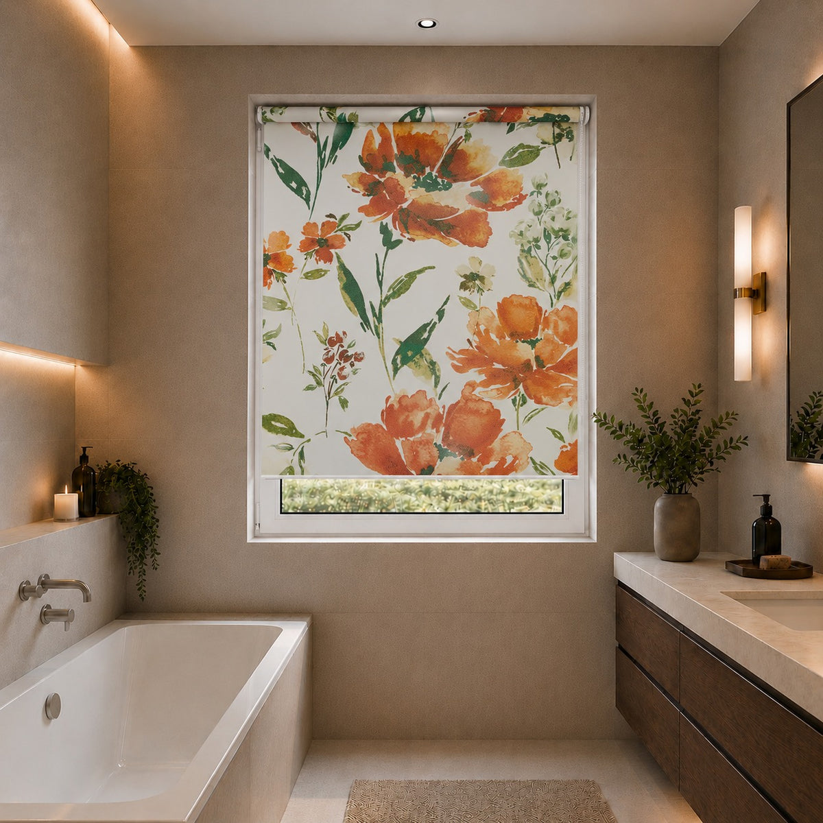 Florintina Rust Roller Blind