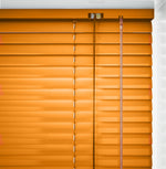Orange Metal Venetian Blind - 25mm