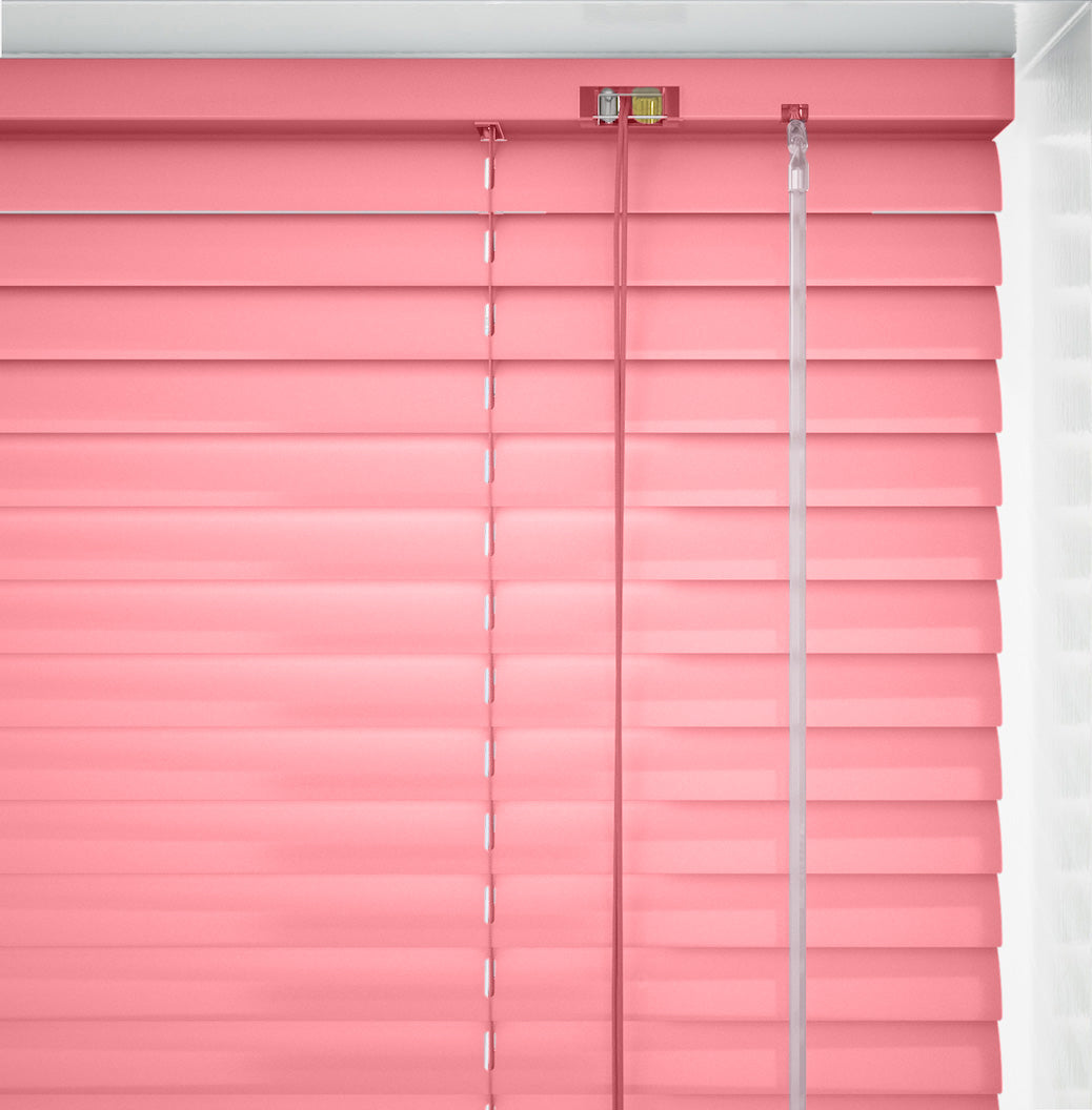Pretty Pink Metal Venetian Blind