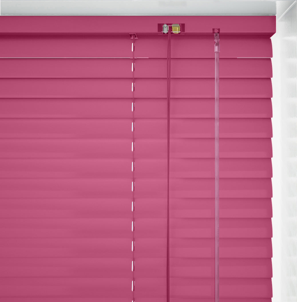 Fuschia Metal Venetian Blind