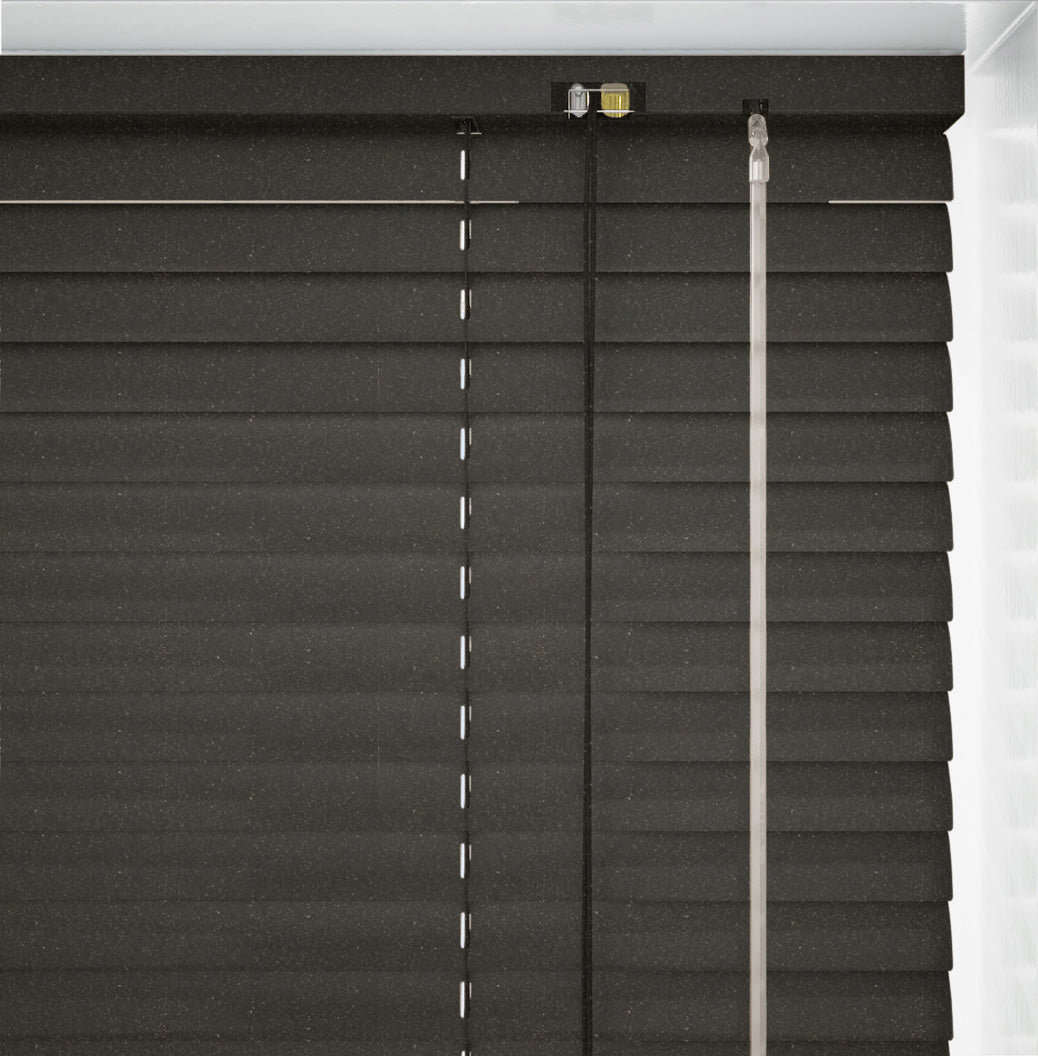 Barely Black Metal Venetian Blind