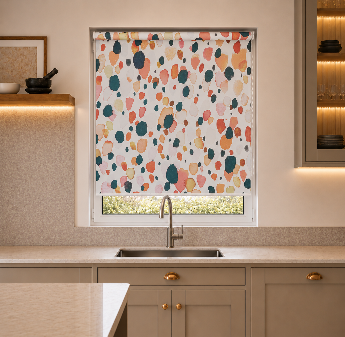 Vinnie Ginger Roller Blind