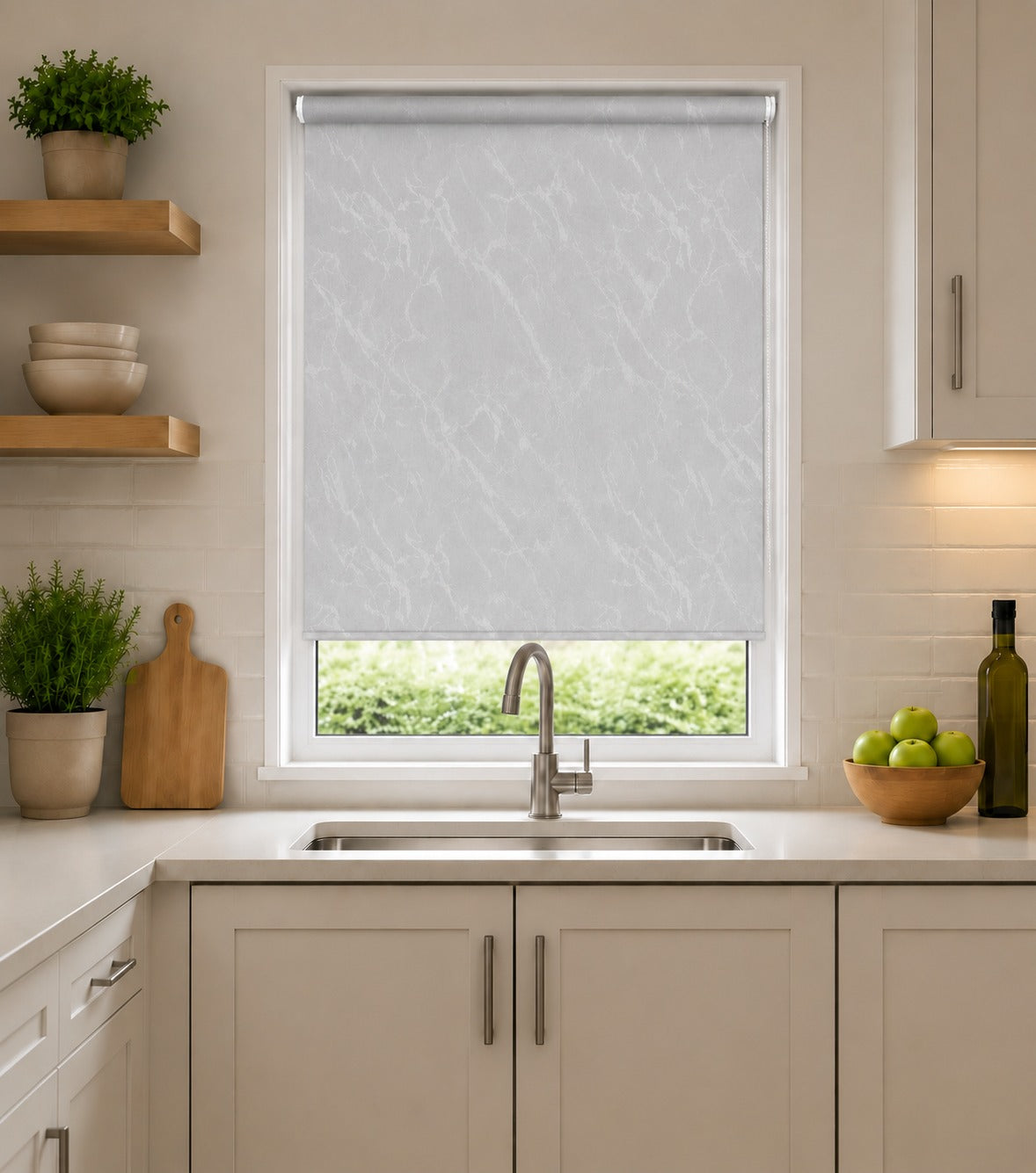 Fiesta Grey - PVC Blackout Waterproof Roller Blind