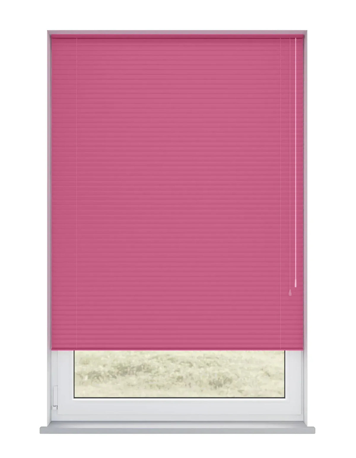Fuschia Metal Venetian Blind