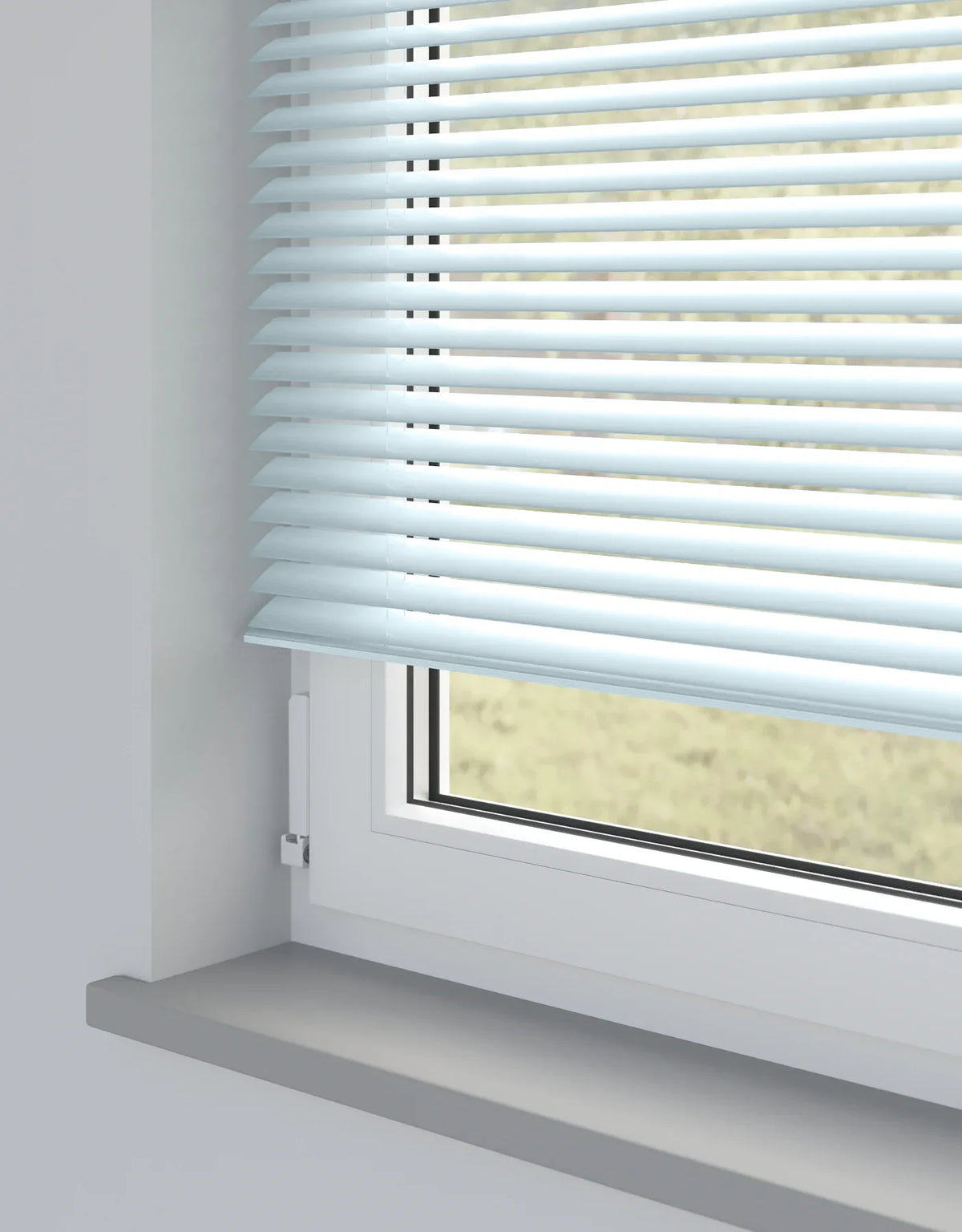 Ice Blue Metal Venetian Blind