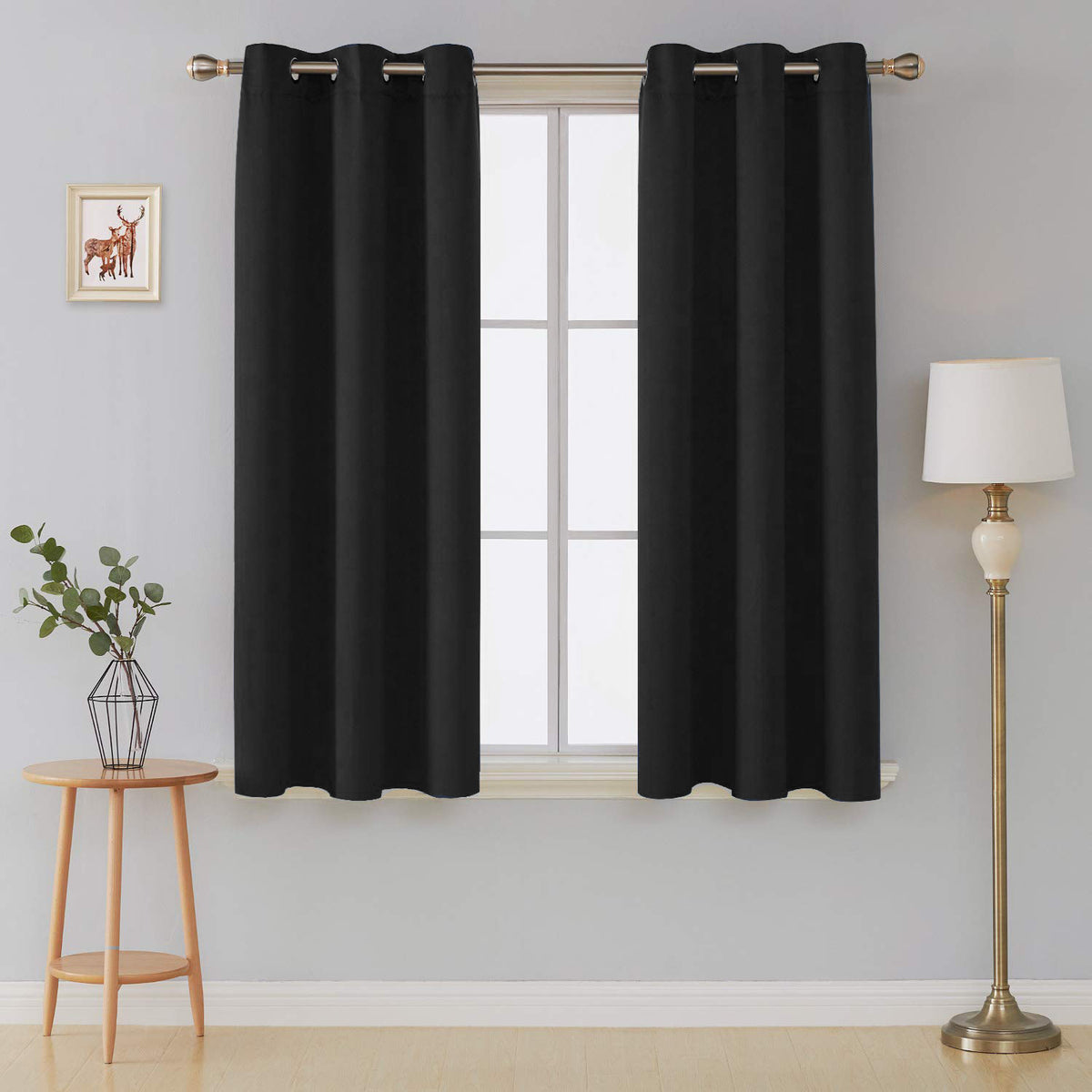 Home Essentials Blackout EyeletBlack Curtain