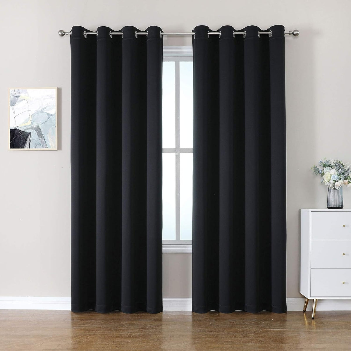 Home Essentials Blackout EyeletBlack Curtain