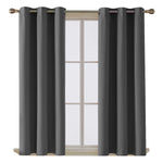 Home Essentials Blackout EyeletCharcoal Curtain
