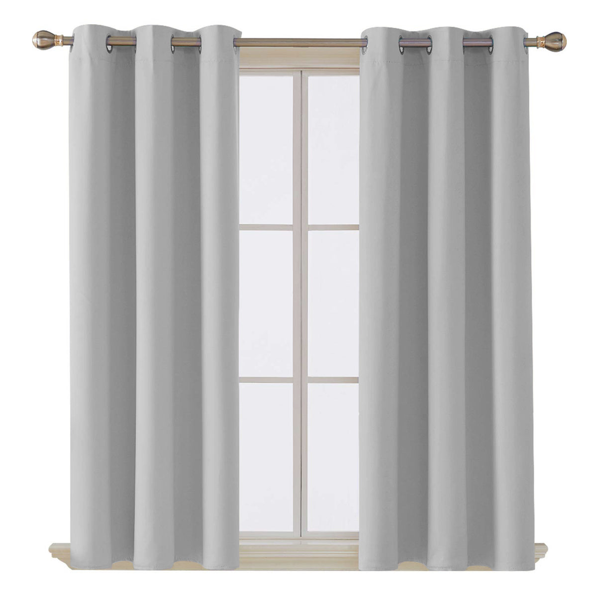 Home Essentials Blackout EyeletGrey Curtain