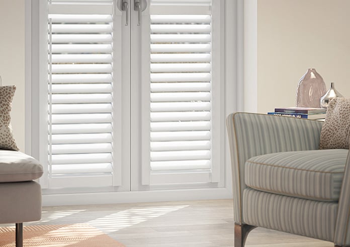 Sierra, Ice White - Perfect Fit Shutter Blind