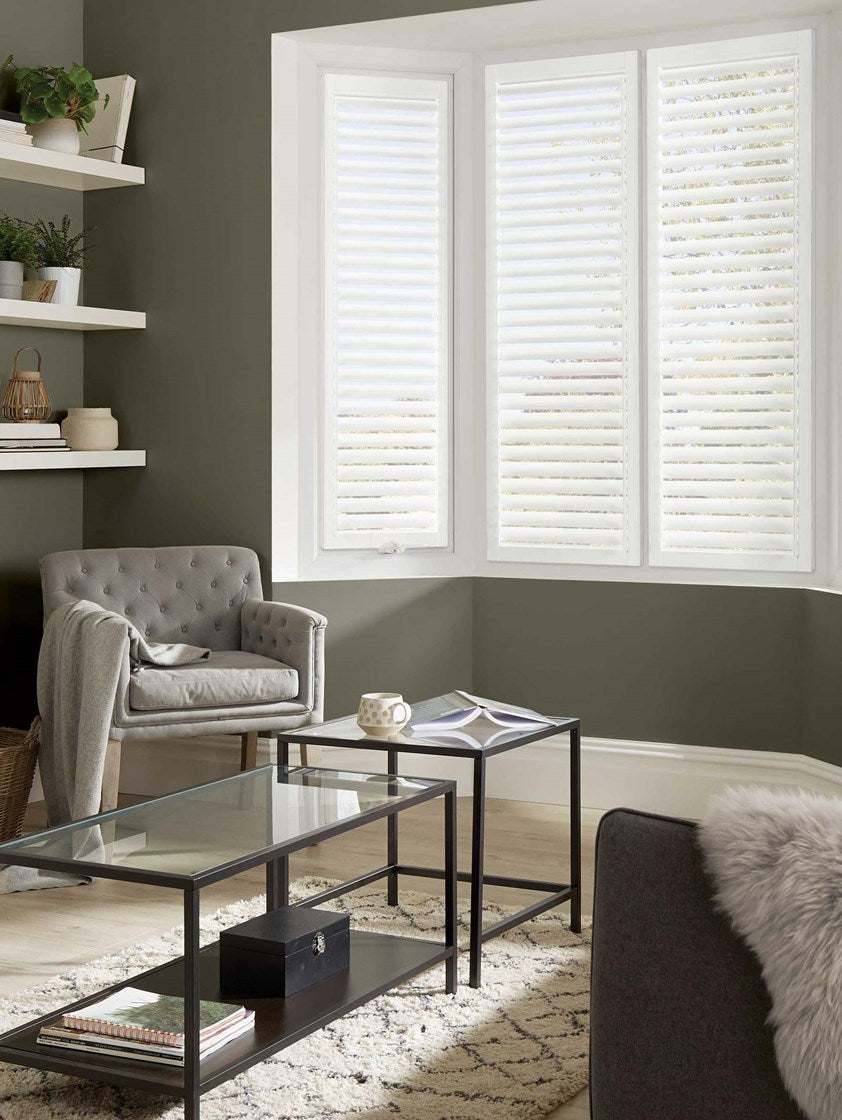 Sierra, Ice White - Perfect Fit No Drill Shutter Blind