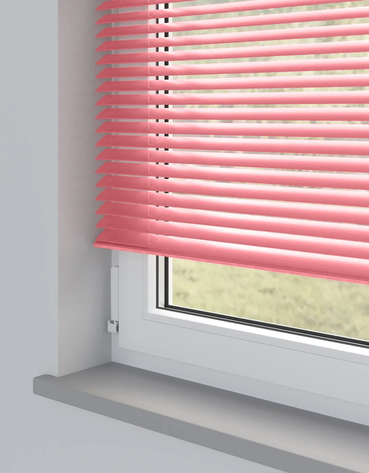 Pretty Pink Metal Venetian Blind