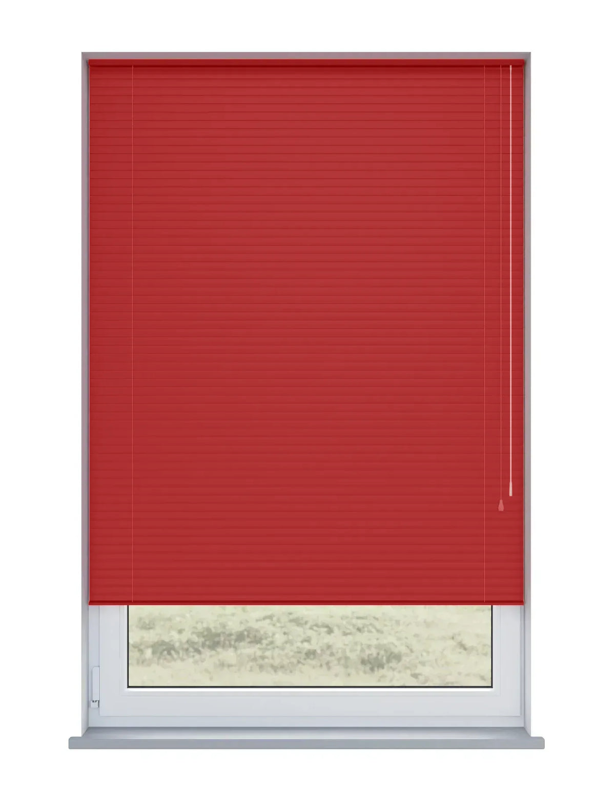 Scarlet Metal Venetian Blind