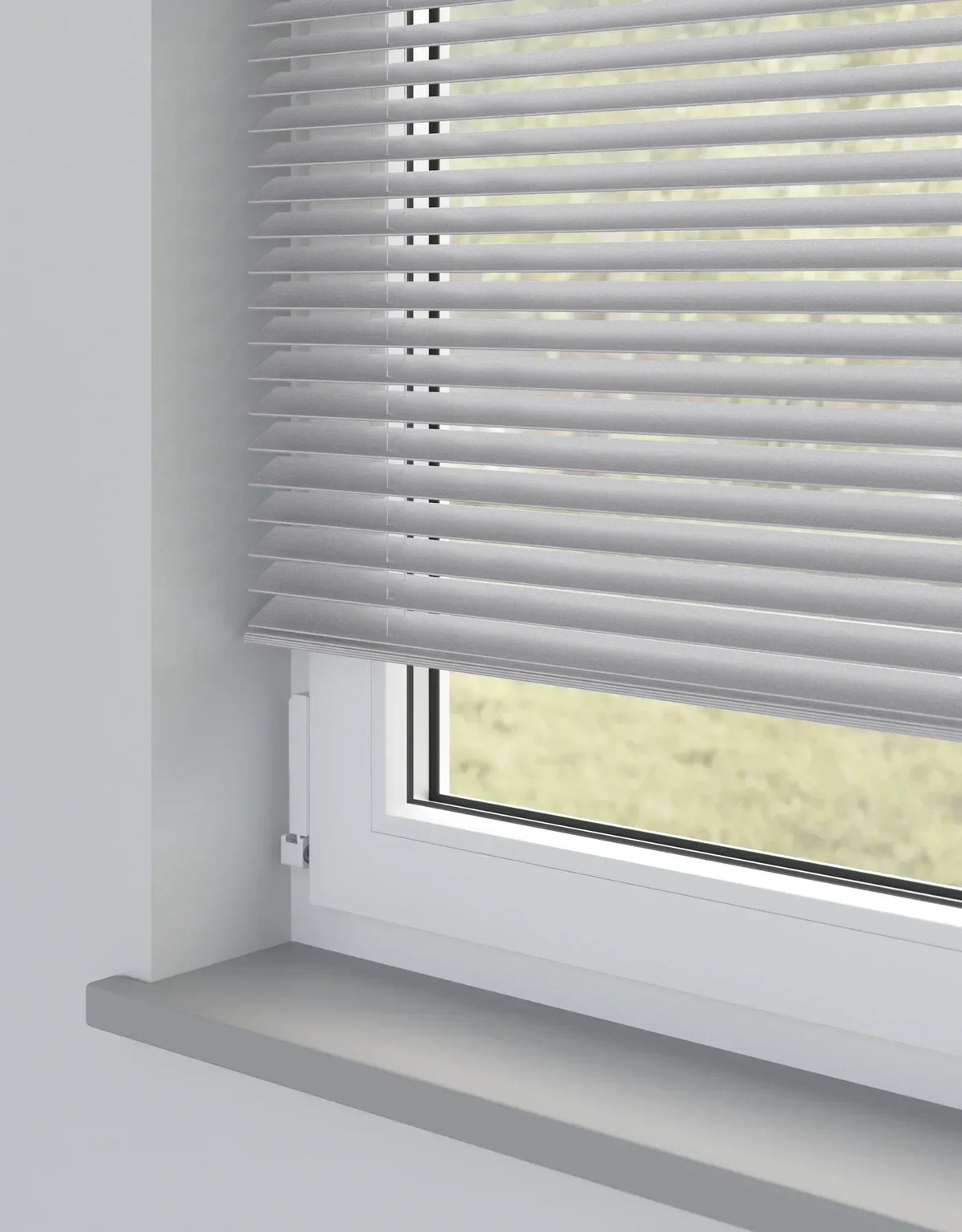 Silver Metal Venetian Blind