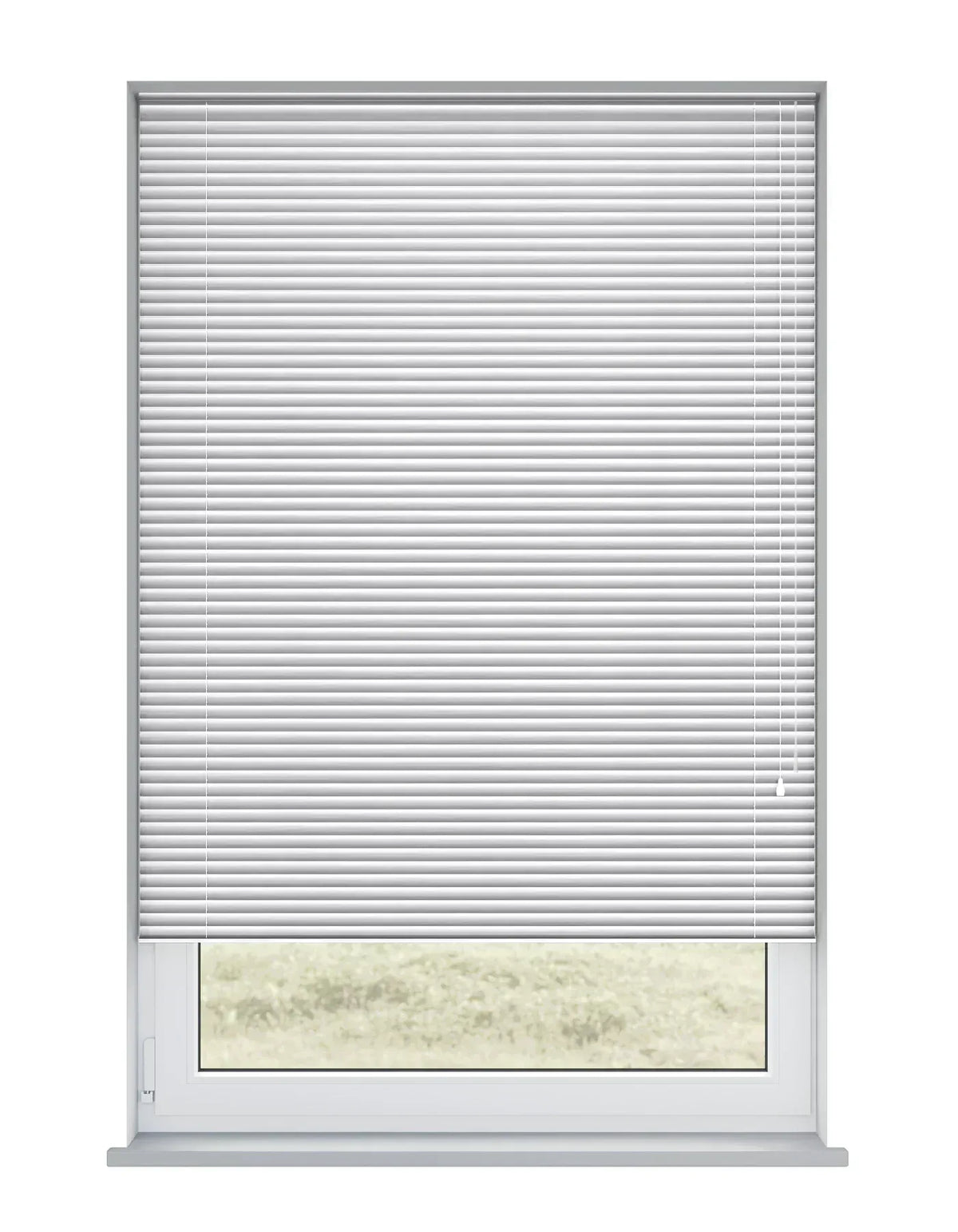 Silver Metal Venetian Blind