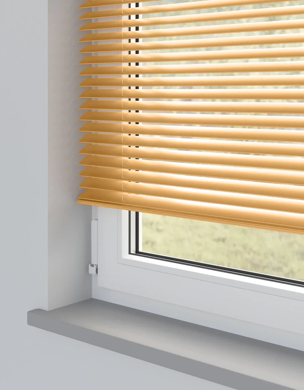 Soft Orange Metal Venetian Blind