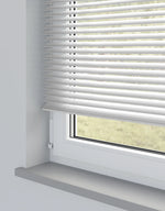 White Shimmer Metal Venetian Blind - 25mm