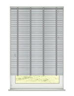 Aquawood Nigra Faux Wooden Blind With Tape - 50mm