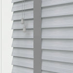 Aquawood Nigra Faux Wooden Blind With Tape - 50mm