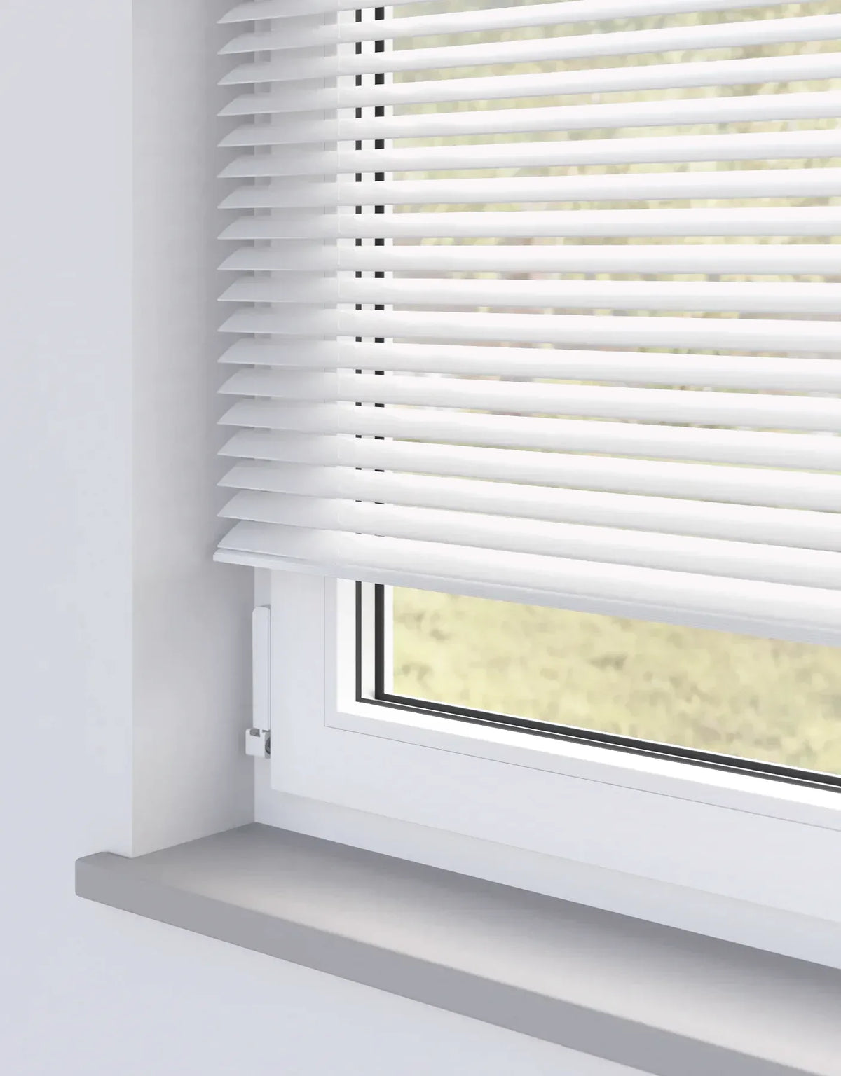 Aquawood White Smooth Wooden Blind