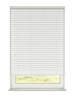 Expressions Highshine White Faux Wooden Blind - 50mm
