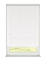 Aquawood White Smooth Faux Wooden Blind - 50mm