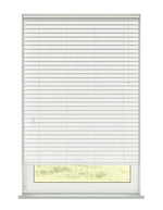 Essence Ultra White Faux Wooden Blind - 50mm