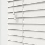 Essence Glow White Faux Wooden Blind - 50mm