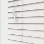 Essence Ultra White Faux Wooden Blind - 50mm