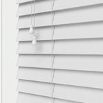 Expressions Zenith White Faux Wooden Blind - 50mm